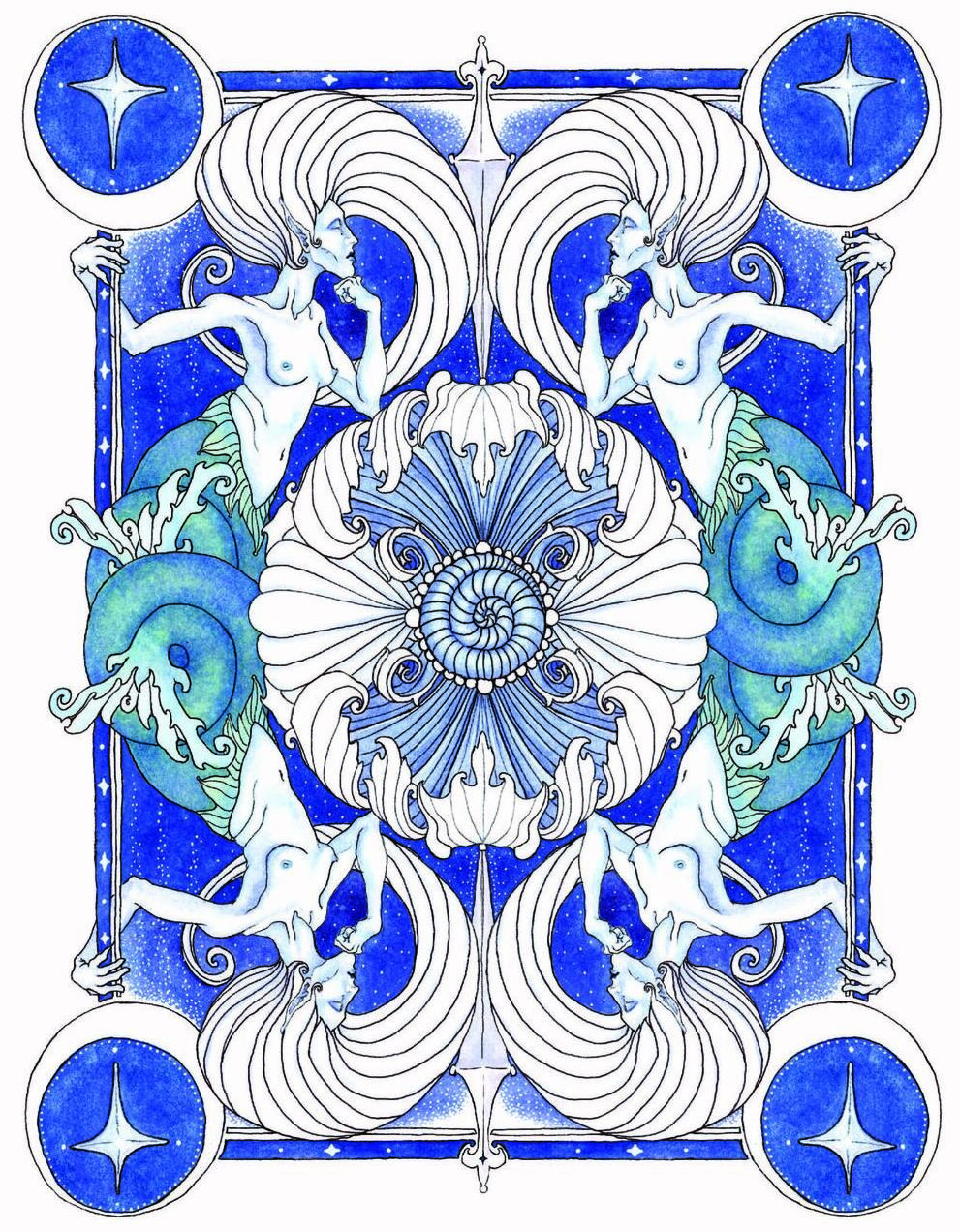 Mermaids (Blue)