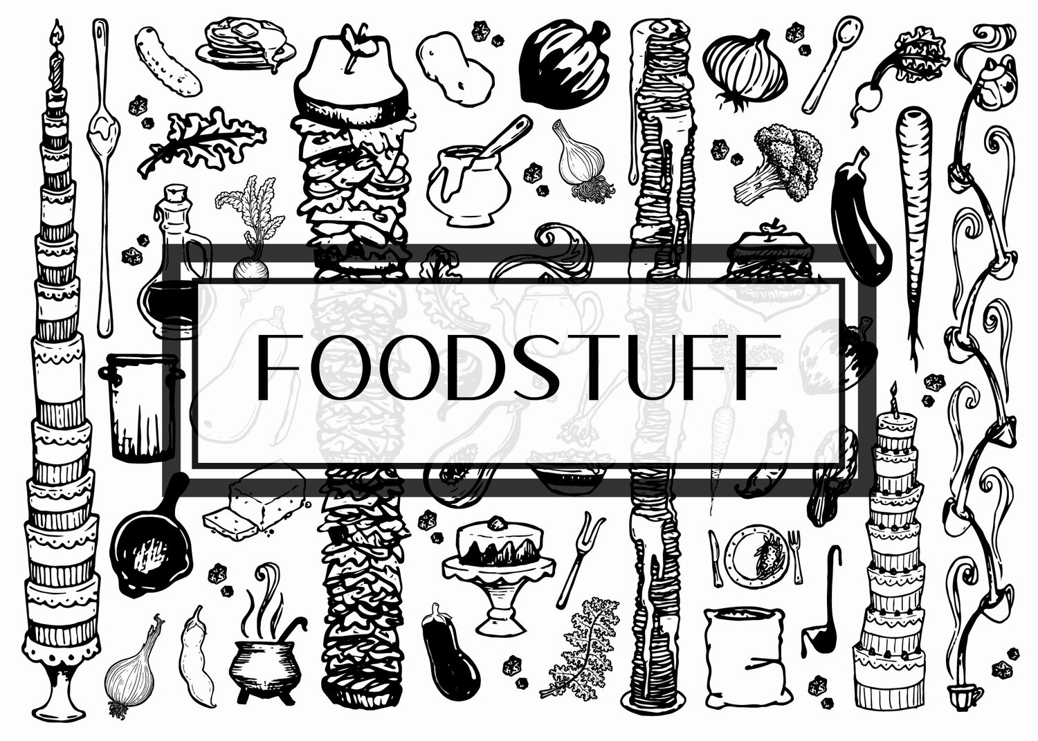 Foodstuff Illustration Set
